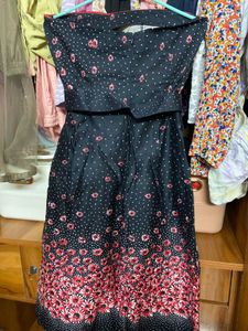 Floral Strapless Dress