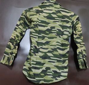 Olive Color Shirt For 4- 5 Year Boy, Chest 28