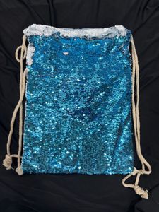 Blue Colourchanging Sequin Backpack