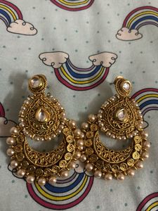 Gold Long Earrings