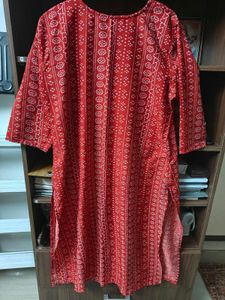 Red Printed Kurti