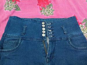 Jogger Fit Women Dark Blue Jeans