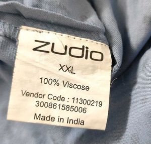 Xxl Blue Polka Dot Shirt Tunic
