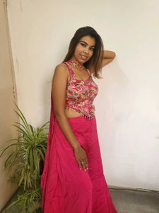Pink Floral Kurta Set
