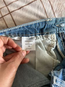 Ripped Light Wash Denim Jeans