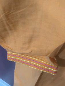 Embroidered Orange Kurta