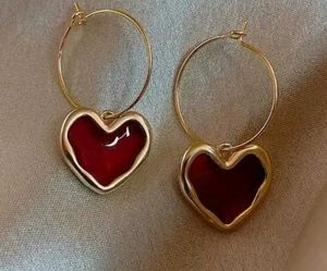 Red Heart Earings