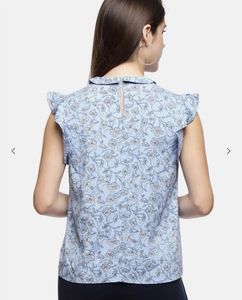 🆕 Annabelle Floral Ruffle Panel Top