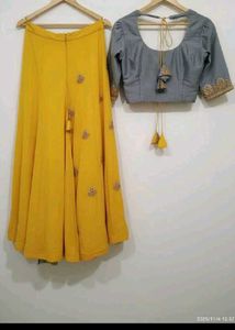 Golden Yellow Lehenga Choli