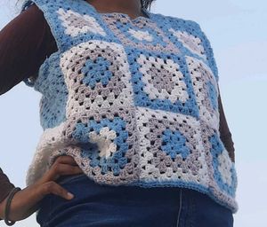 Crochet Granny Square Vest