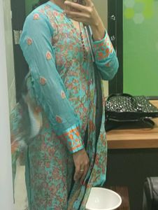 Embroidery Work Suit With Dupatta