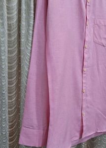 Pink Solid Men’s Shirt | Size M 🎀💓