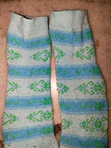 Used Sky Blue Socks Pair