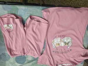 New Cat Print Nicker Cord Set For 7-8 Year Girl