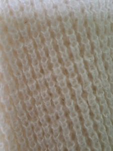 Cream Knit Sweater with Tie