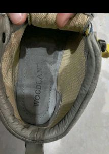 Blue and gray high top shoes