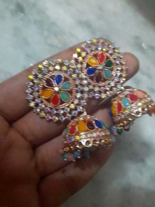 Colorful Jhumka Earrings