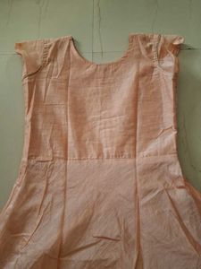 Elegant Peach Embroidered Kurta Set