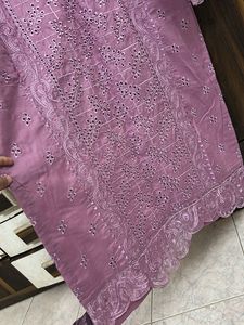 Embroidered Cutwork Suit