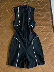 Black Glow-in-the-Dark Sports Jumpsuit ⚡✨