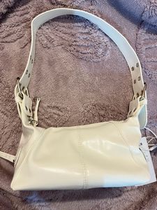 SAVANA WHITE SOLID HOBO BAG