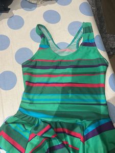 Striped One Piece Swimsuit