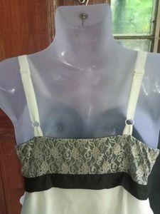Lace Strip Cute Bow Dress
