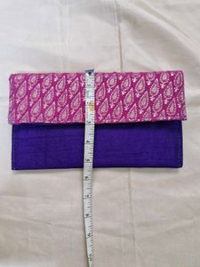 Silk Envelope Clutch cum Sling