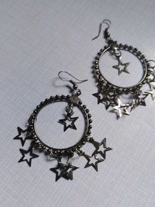 Star Hoop Earrings