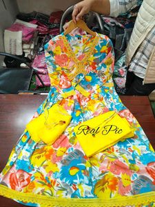 Beautiful Rayon Article Aliya Cut Suit Sale