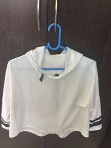 White Hoodie Active Wear