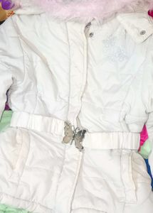 Girls&#39; White Winter soft jacket ✨