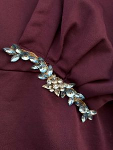 Elegant Burgundy Blouse