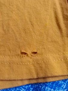 Yellow Short Sleeve Hoodie tshirt