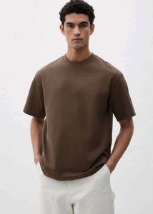 Unisex Brown Oversized Tee 240GSM