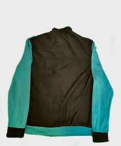 Yarn Two-Tone Double Zip-Up Jacket