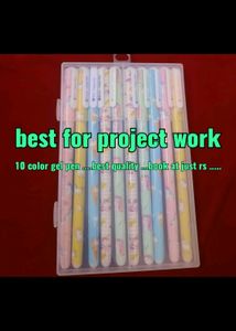 New .....color Gel Pen Set Of 10 Piece .....