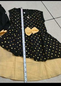 New 3 combo Girls kids Clothing Dress  polka bl