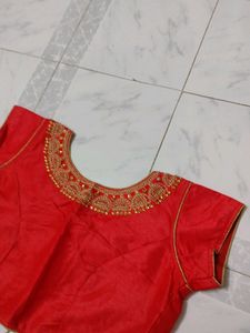 This Is Red Colour Heavy Moti Work Blouse ❤️