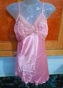 Pink Silk Lace Lingerie