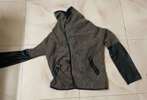 Leather Sleeve Shrug