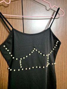 Urbanic Little Black Dress With Pearls | 30 To 34