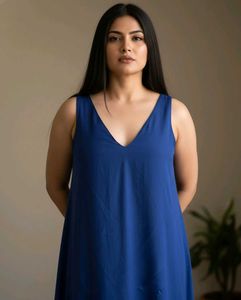 Elegant Blue Maxi Dress