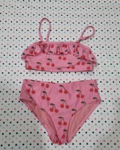 Cute Cherry Print Bikini Set
