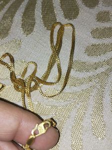 Gold Tone Angel Pendant Necklace