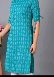 Full Sleeve Blue Colour Kurti