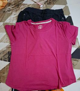 XL Size Pink Jockey Top And Spunk Track Pant