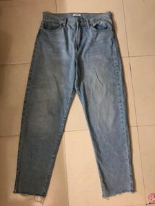 Forever 21 High Waist Blue Shaded Jeans