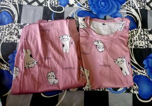 Cute Cat Pajama Set