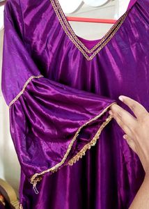 Purple Salwar Kameez Suit With Dupatta